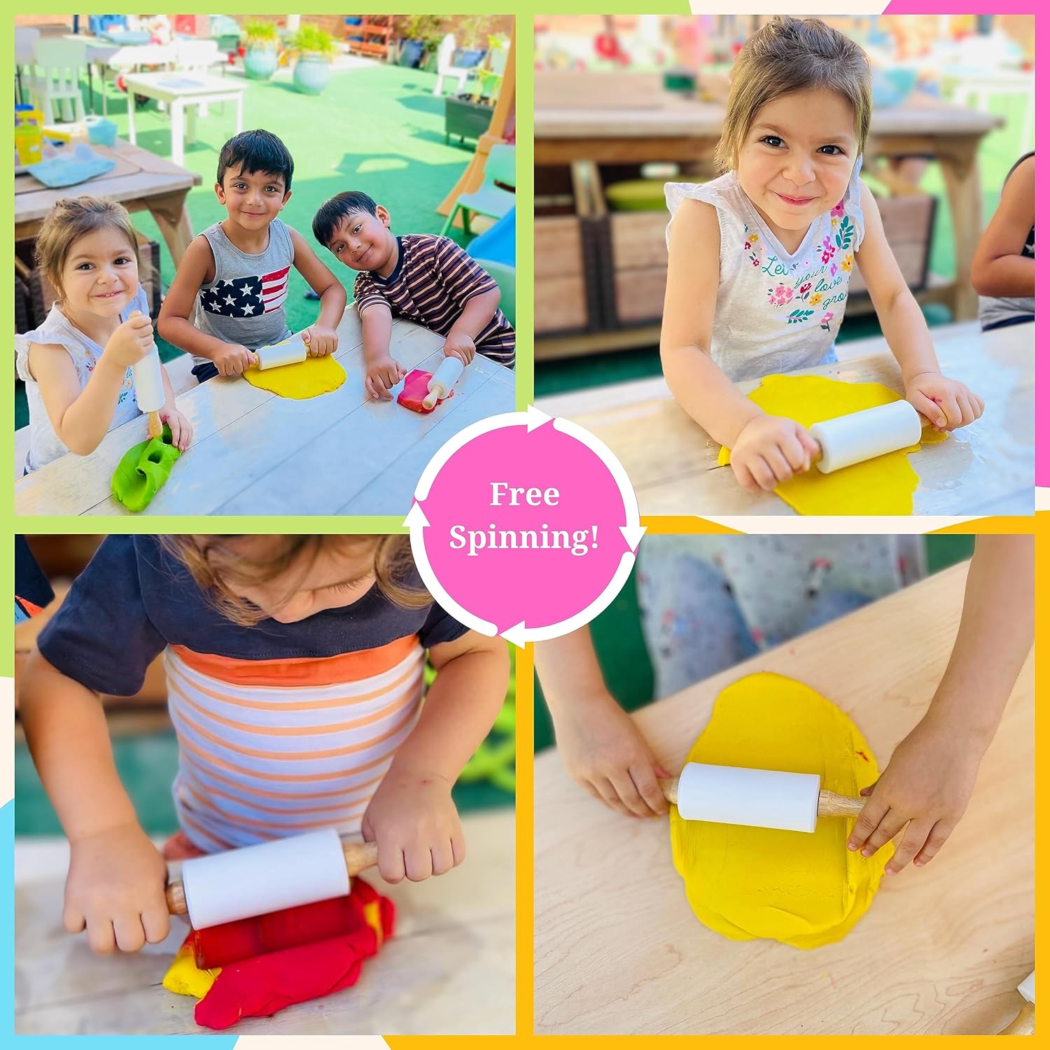 White Mini Maker's Rolling Pin