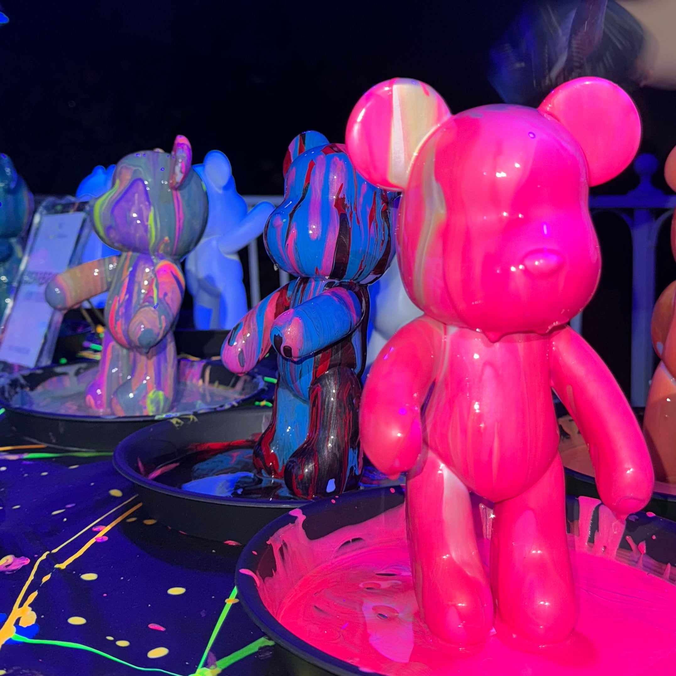 Bearbrick Paint Pouring