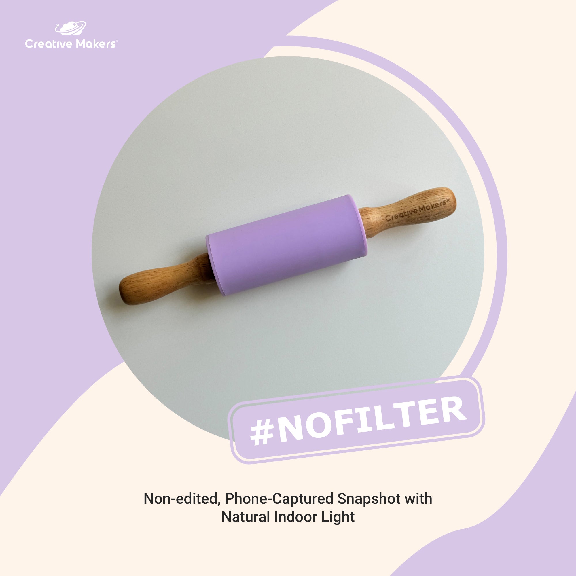 Light Purple Mini Maker's Rolling Pin